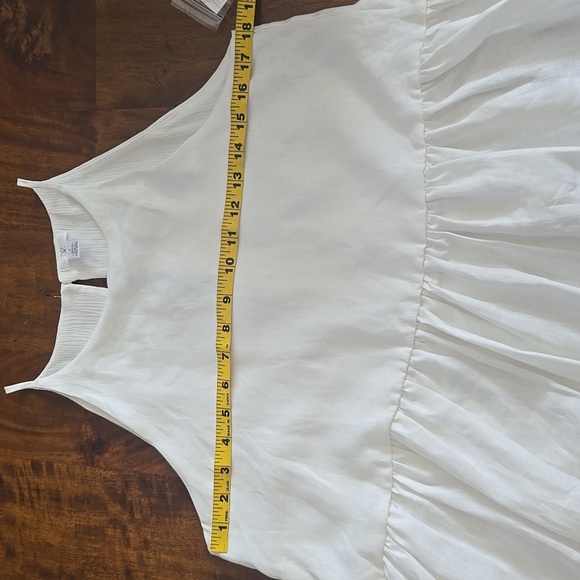 NWT BP Nordstrom White Linen Swing Tank Top Size Small - Picture 5 of 6